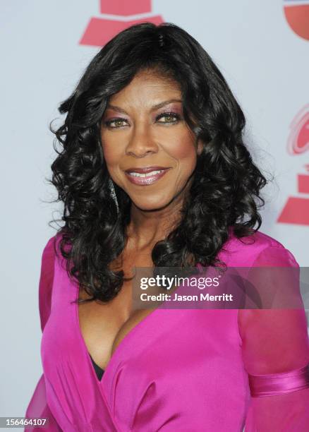 Singer/songwriter Natalie Cole arrives at the 13th annual Latin GRAMMY Awards held at the Mandalay Bay Events Center on November 15, 2012 in Las...