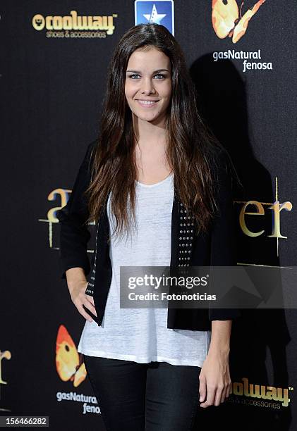 Sandra Blazquez attends the premiere of 'The Twilight Saga: Breaking Dawn - Part 2' at kinepolis Cinema on November 15, 2012 in Madrid, Spain.