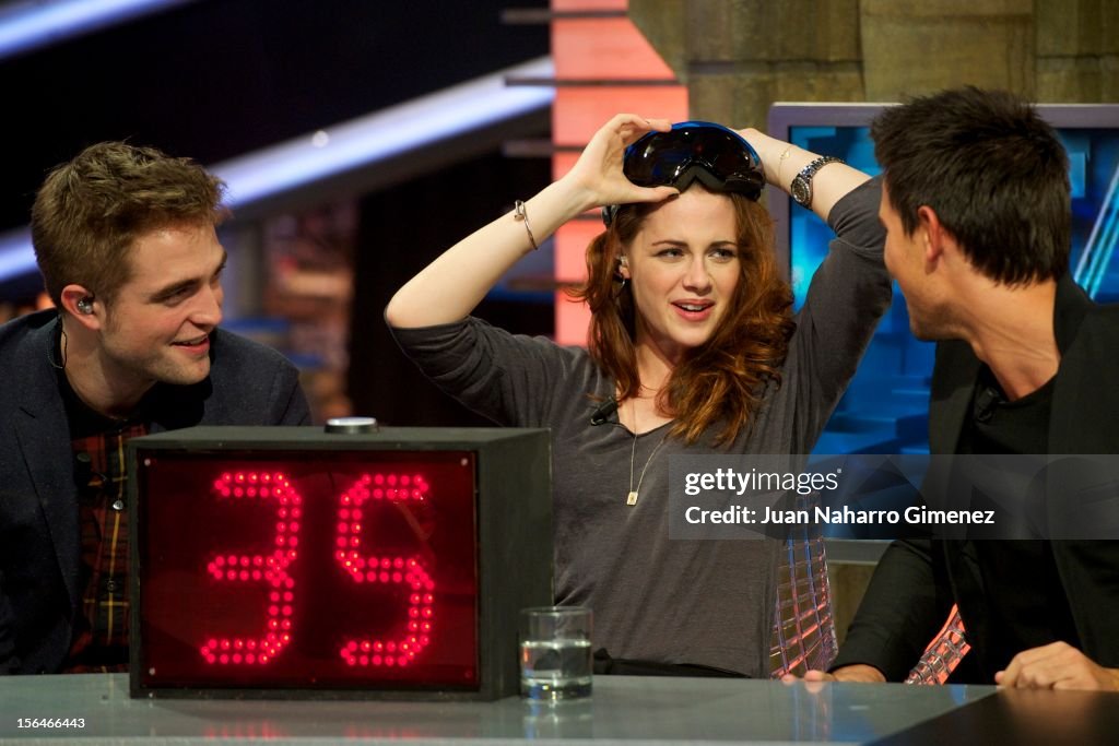 Robert Pattinson and Kirsten Stewart Attend 'El Hormiguero' Tv Show