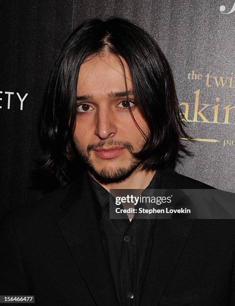 Designer Olivier Theyskens attends The Cinema Society with The Hollywood Reporter & Samsung Galaxy screening of "The Twilight Saga: Breaking Dawn...