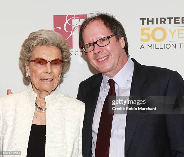 Rosalind P. Walter and Ric Burns attend the THIRTEEN 50th Anniversary Gala Salute at David Koch Theatre at Lincoln Center on November 15, 2012 in New...