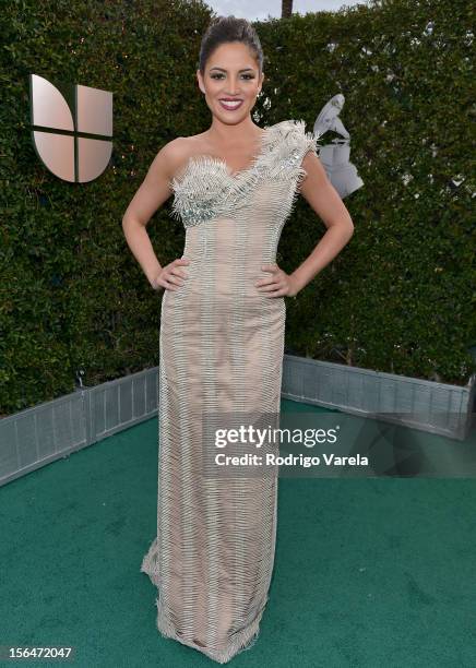 Pamela Silva Conde arrives at the 13th annual Latin GRAMMY Awards held at the Mandalay Bay Events Center on November 15, 2012 in Las Vegas, Nevada.