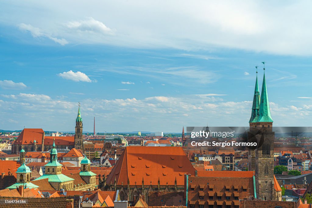 Nuremberg Old Town in Bavaria, Germany