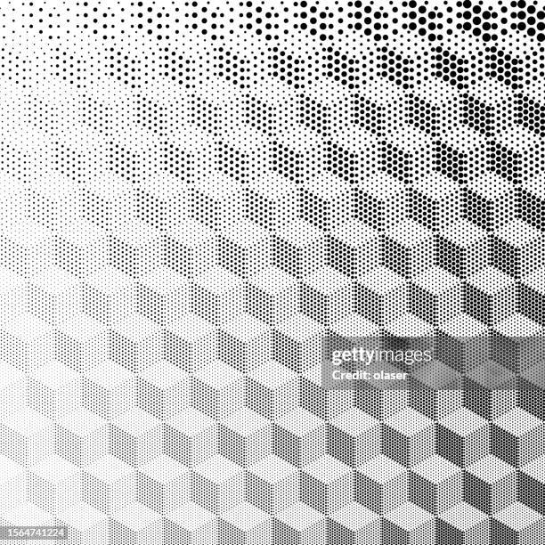 Vector Cube Pattern Cube Pattern With Three Sizes Of Dots Also A Vertical Bold Gradient ...