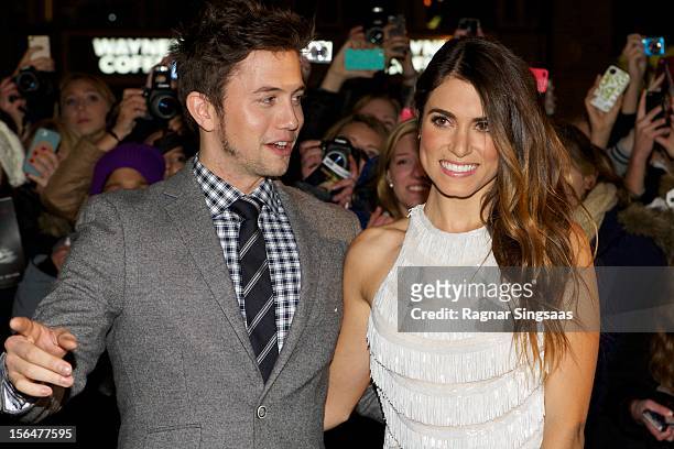 Jackson Rathbone and Nikki Reed attend the Norway Premiere of The Twilight Saga: Breaking Dawn Part 2 at Colosseum on November 15, 2012 in Oslo,...