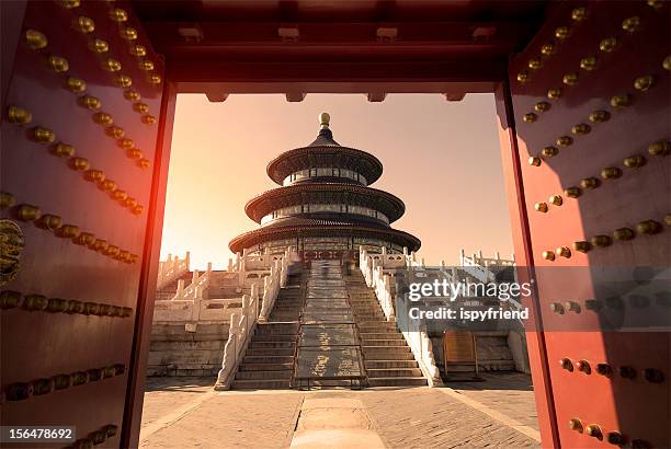 templo do céu em pequim - temple of heaven imagens e fotografias de stock