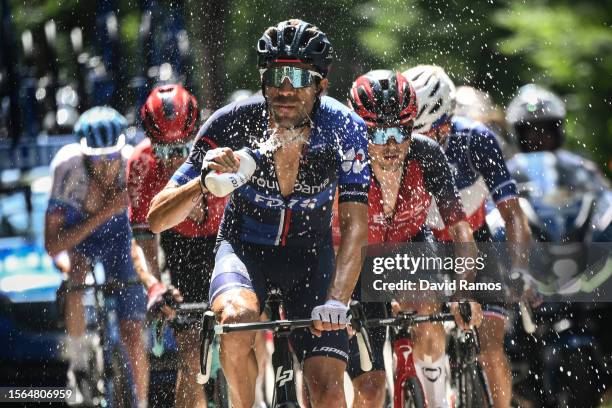 Thibaut Pinot of France and Team Groupama-FDJ cools down in the breakaway during the stage twenty of the 110th Tour de France 2023 a 133.5km stage...