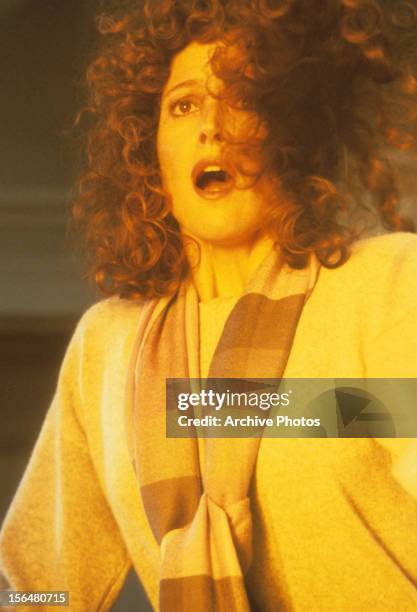 Sigourney Weaver looks in shock in a scene from the film 'Ghostbusters', 1984.