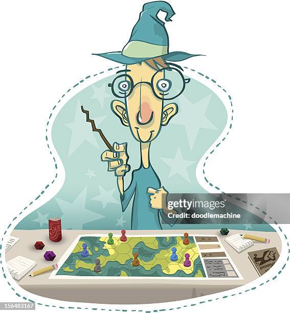 the wizard of argonoth - geek stock illustrations