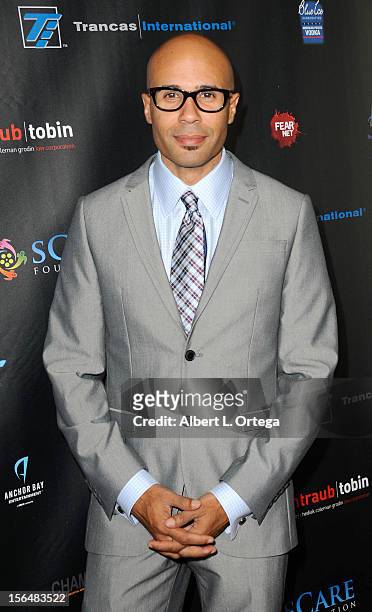 Agent Chris Roe arrives for sCare Foundation's 2nd Annual Halloween Benefit held at The Conga Room at L.A. Live on October 28, 2012 in Los Angeles,...