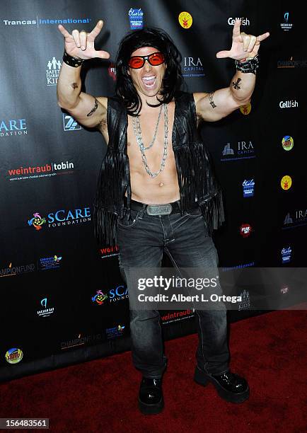 Actor Greg Lindsay arrives for sCare Foundation's 2nd Annual Halloween Benefit held at The Conga Room at L.A. Live on October 28, 2012 in Los...