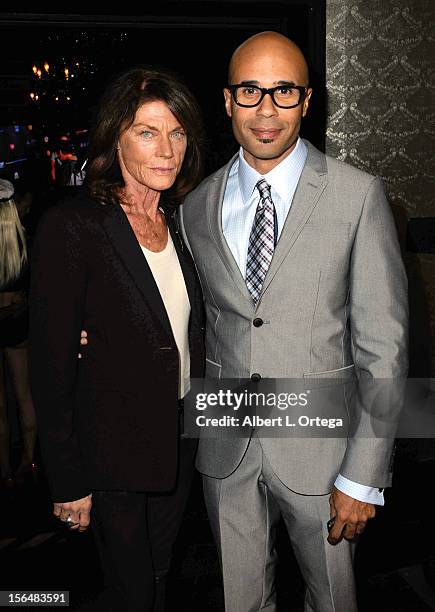 Actress Meg Foster and agent Chris Roe arrive for sCare Foundation's 2nd Annual Halloween Benefit held at The Conga Room at L.A. Live on October 28,...