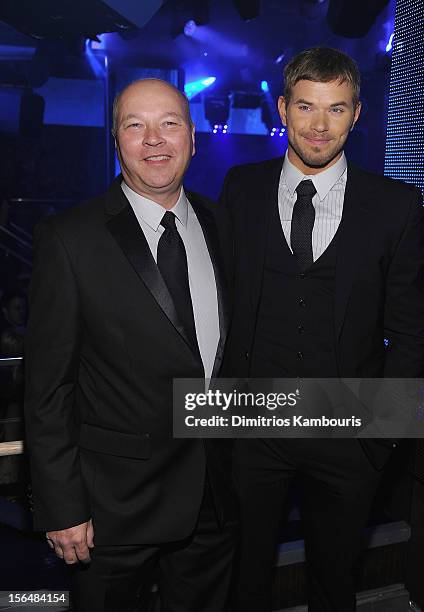 Bradley Lutz and Kellan Lutz attends the after party for The Cinema Society with The Hollywood Reporter and Samsung Galaxy screening of "The Twilight...