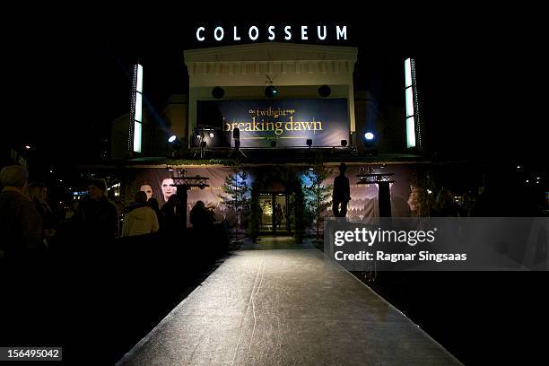 General view of atmosphere during the Norway Premiere of The Twilight Saga: Breaking Dawn Part 2 at Colosseum on November 15, 2012 in Oslo, Norway.