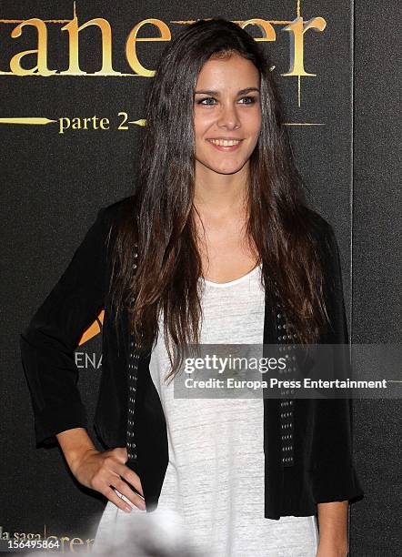 Sandra Blazquez attends 'The Twilight Saga: Breaking Dawn - Part 2' photocall at Kinepolis Cinema on November 15, 2012 in Madrid, Spain.