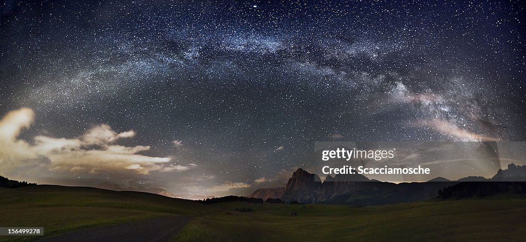 Stars over the mountains