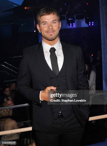 Actor Kellan Lutz attends the after party for The Cinema Society with The Hollywood Reporter and Samsung Galaxy screening of "The Twilight Saga:...