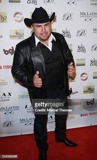 Singer E l Tigre de Terra attends the 13th Annual Latin GRAMMY Awards After-party at LAX Nightclub on November 15, 2012 in Las Vegas, Nevada.