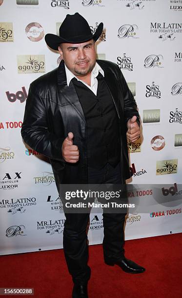 Singer E l Tigre de Terra attends the 13th Annual Latin GRAMMY Awards After-party at LAX Nightclub on November 15, 2012 in Las Vegas, Nevada.