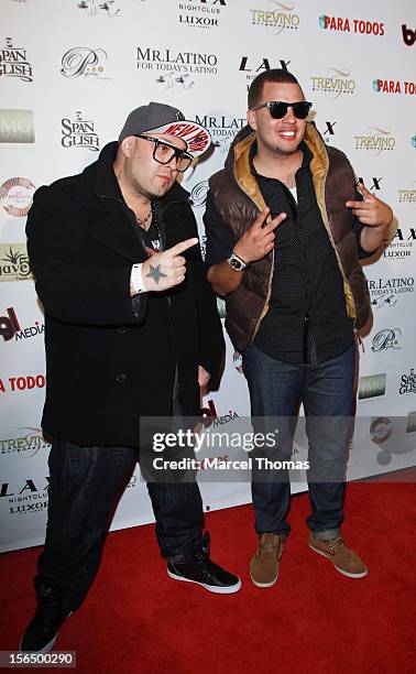 Singer Mafia and DJ K attend the 13th Annual Latin GRAMMY Awards After-party at LAX Nightclub on November 15, 2012 in Las Vegas, Nevada.