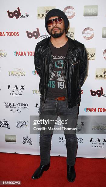 Singer Curevo attends the 13th Annual Latin GRAMMY Awards After-party at LAX Nightclub on November 15, 2012 in Las Vegas, Nevada.