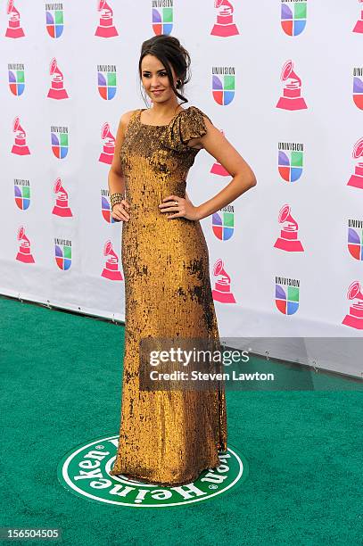 Actress Odalys Garcia arrives at the 13th annual Latin GRAMMY Awards held at the Mandalay Bay Events Center on November 15, 2012 in Las Vegas, Nevada.
