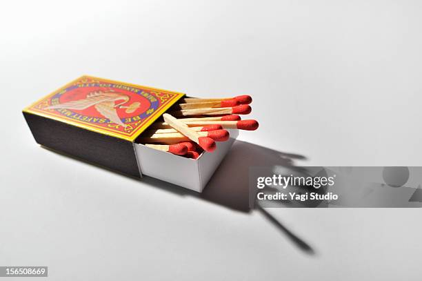 the match which is in the pack of matches - streichhölzer stock-fotos und bilder