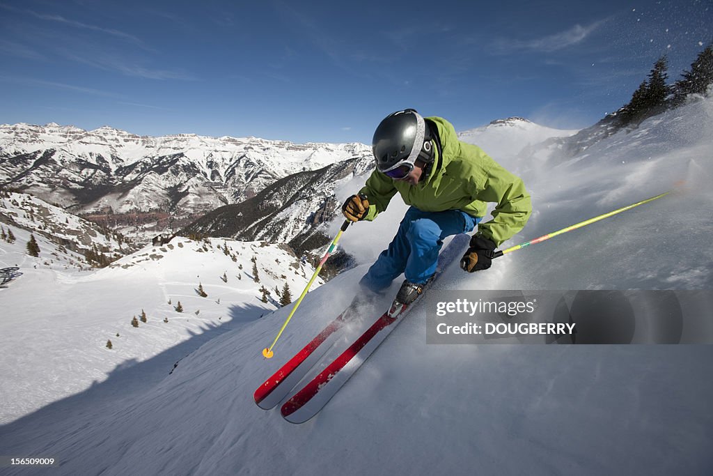 Skiing Action