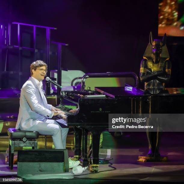 Bodo Wartke performs live on stage at the Waldbühne on July 29, 2023 in Berlin, Germany.