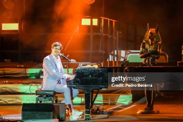 Bodo Wartke performs live on stage at the Waldbühne on July 29, 2023 in Berlin, Germany.