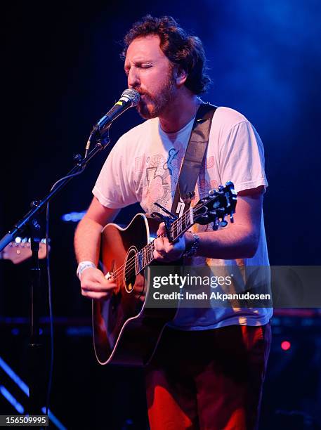 Musician Ryan Miller performs onstage singing 'Wildflowers' at the first ever Jameson Petty Fest West at El Rey Theatre on November 15, 2012 in Los...
