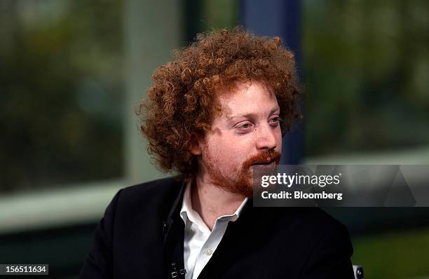 Edward Saatchi, chief executive officer of NationalField, pauses during a Bloomberg Television interview in London, U.K., on Friday, Nov. 16, 2012....