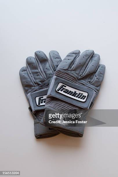 Detail shot of official Major League Baseball Franklin batting gloves as seen on November 16, 2012 in New York, New York.