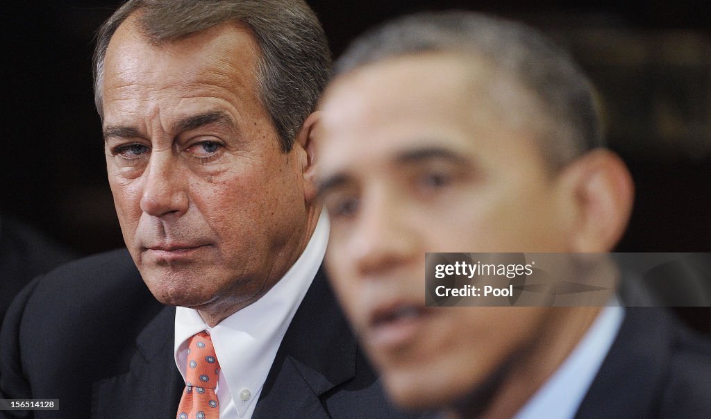 U.S. President Obama meets with a bipartisan group of congressional leaders - DC