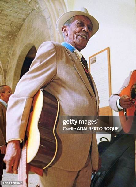 In an archieved photo from November Cuban singer, Francisco Repilado world reknown as "Second Cmpany" prepares for a concert in Havana, Cuba. En foto...