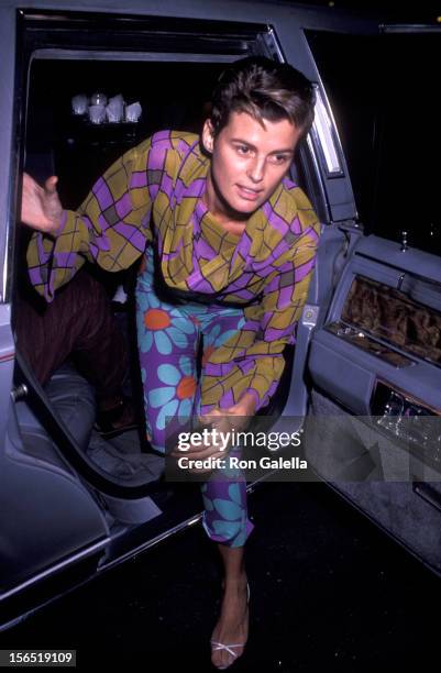 Josie Borain attends the premiere of "State of Grace" on September 9, 1990 at Loew's East Cinema in New York City.