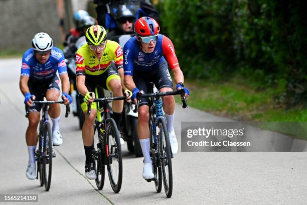 Robert Stannard of Australia and Team Alpecin-Deceuninck, Luca Van Boven of Belgium and Team Bingoal WB and Pim Ronhaar of The Netherlands and Team...