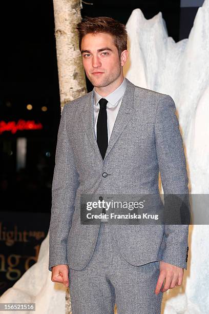 Robert Pattinson attends the 'Twilight Saga: Breaking Dawn Part 2' Germany Premiere at CineStar on November 16, 2012 in Berlin, Germany.