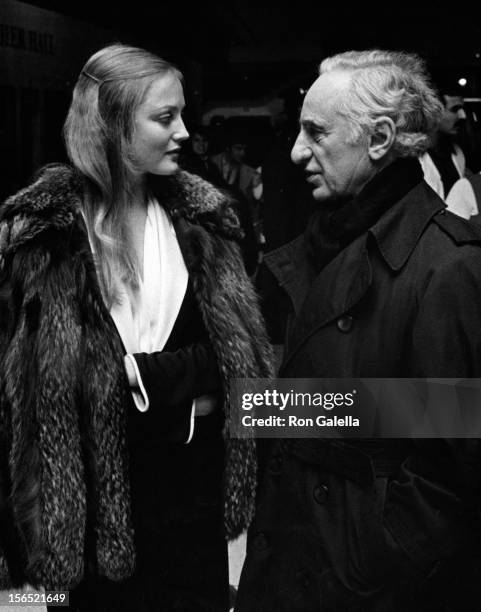 Ingrid Boulting and Elia Kazan attend the premiere party for "The Last Tycoon" on November 15, 1976 at Tavern on the Green in New York City.