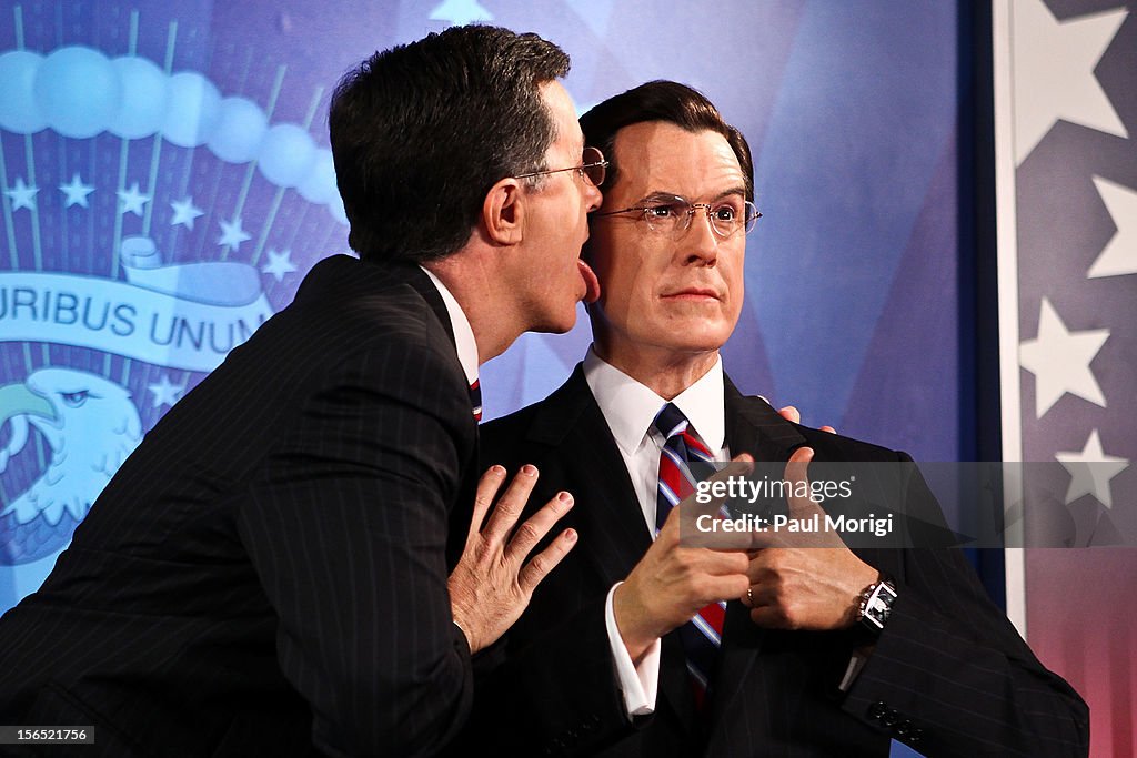 Stephen Colbert Wax Figure Unveiling