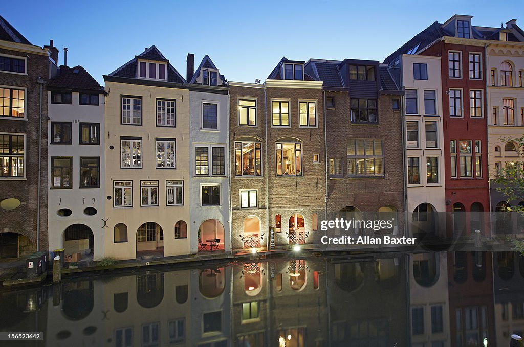 Oudegracht 'old canal' and housing