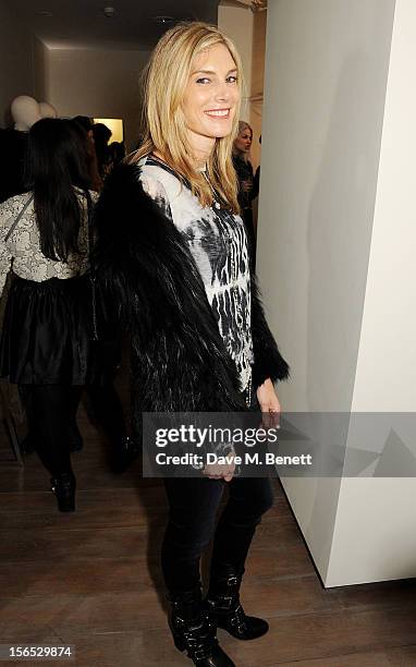 Kim Hersov attends a drinks reception hosted by Leon Max to celebrate the launch of his first London store in Westbourne Grove on November 16, 2012...
