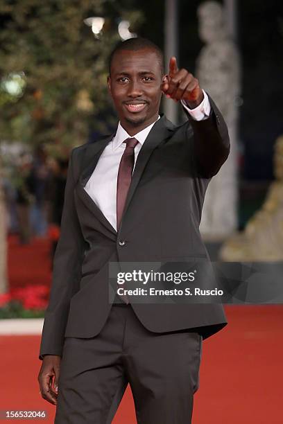 Actor Souleymane Sow attends the 'Cosimo E Nicole' Premiere during the 7th Rome Film Festival at Auditorium Parco Della Musica on November 16, 2012...