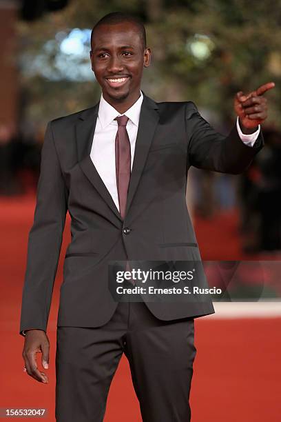 Actor Souleymane Sow attends the 'Cosimo E Nicole' Premiere during the 7th Rome Film Festival at Auditorium Parco Della Musica on November 16, 2012...