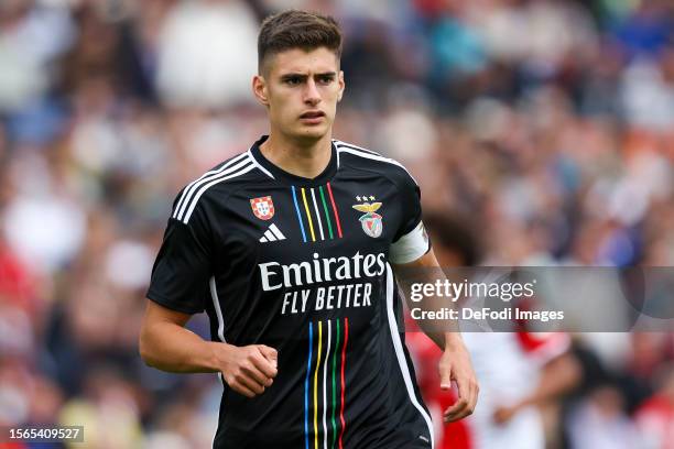 Antonio Silva of Benfica Lissabon looks on during the Pre-Season Friendly match between Feyenoord Rotterdam and SL Benfica at De Kuip on July 30,...