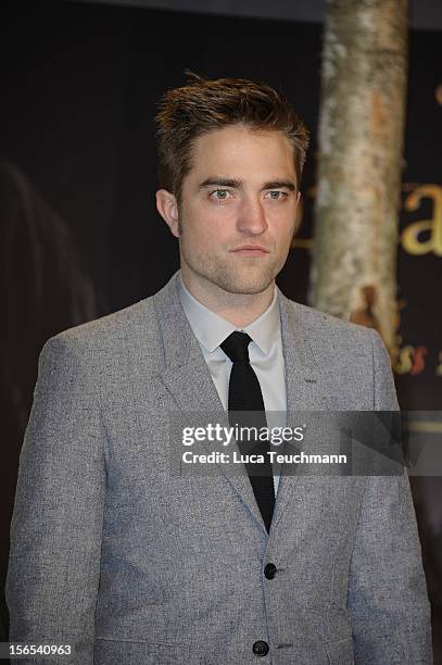 Robert Pattinson attends the 'Twilight Saga: Breaking Dawn Part 2' Germany Premiere at CineStar on November 16, 2012 in Berlin, Germany.