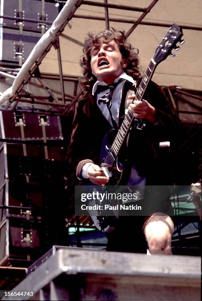 Australian rock group AC/DC performs at Comiskey Park, Chicago,... News ...
