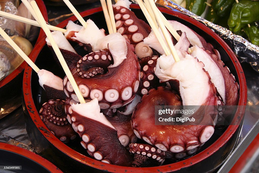 Octopus Tentacles as Sashimi