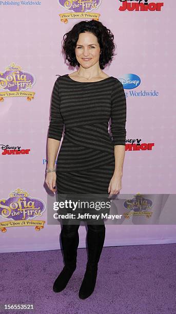 Meghan Strange arrives at the Disney Channel's Premiere Party For "Sofia The First: Once Upon A Princess" at the Walt Disney Studios on November 10,...