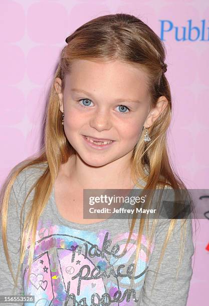 Isabella Cramp arrives at the Disney Channel's Premiere Party For "Sofia The First: Once Upon A Princess" at the Walt Disney Studios on November 10,...